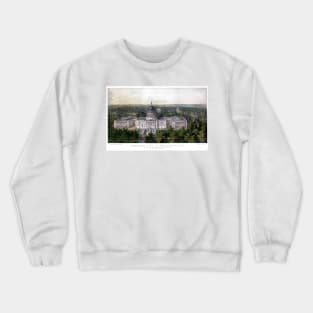 WASHINGTON CAPITOL 1857 city old map Crewneck Sweatshirt